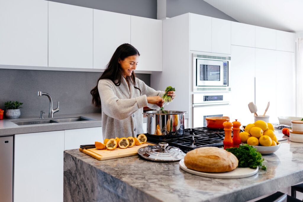 A clean, healthy kitchen such as this leads to a better life